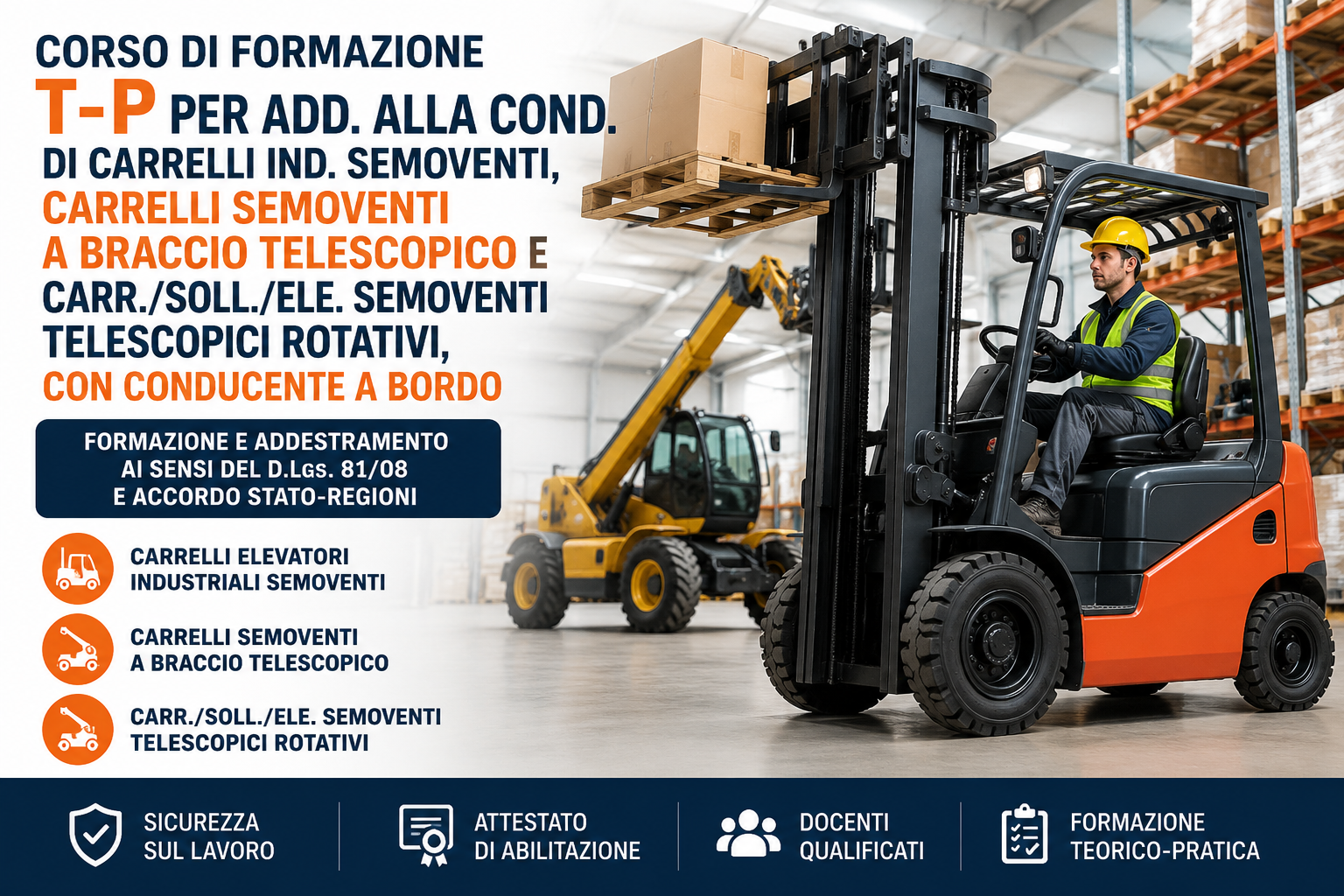 Corso carrelli elevatori e telescopici Roma