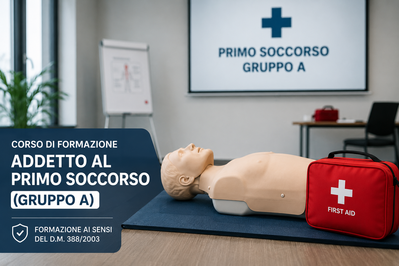 Corso Primo Soccorso Gruppo A con esercitazione pratica